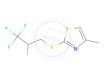 Chemical structure of 1,1,1-trifluoro-3-[(4-methyl-1,3-thiazol-2-yl)sulfanyl]propan-2-ol