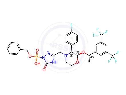 Chemical structure of Fosaprepitant Impurity DBJ