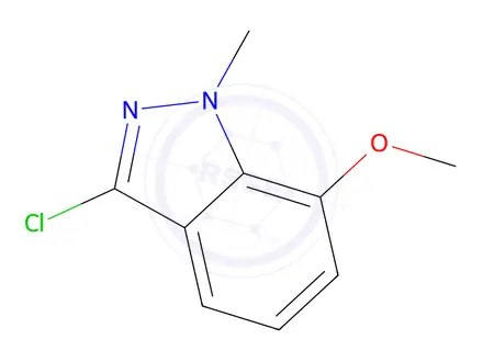 Chemical structure of 3-Chloro-7-methoxy-1-methyl-1H-indazole