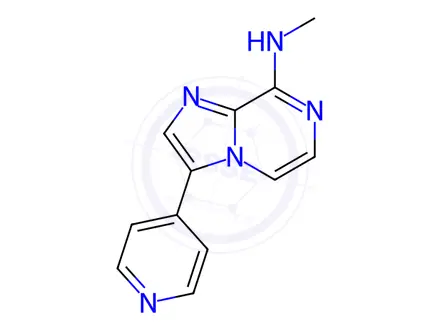 Chemical structure of N-Methyl-3-(pyridin-4-yl)imidazo[1,2-a]pyrazin-8-amine