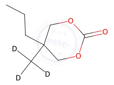 Chemical structure of 5-Methyl-5-propyl-2-dioxanone-d3