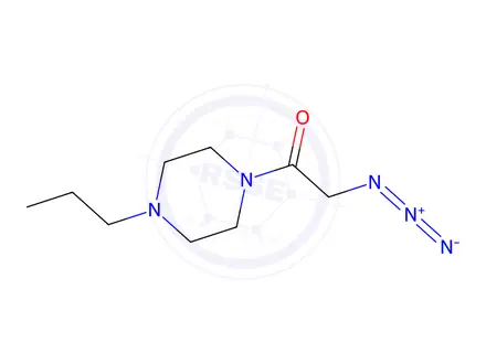 Chemical structure of 2-azido-1-(4-propylpiperazin-1-yl)ethan-1-one