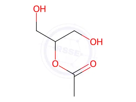 Chemical structure of Glycerin 2-Acetate