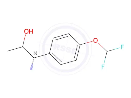 Chemical structure of (1S)-1-amino-1-(4-(difluoromethoxy)phenyl)propan-2-ol