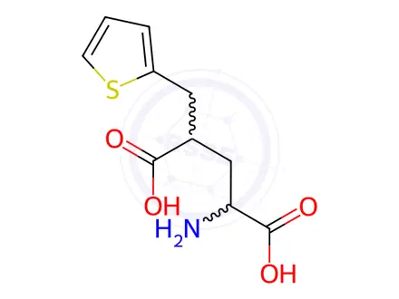 Chemical structure of (2R,4R)-2-AMINO-4-THIOPHEN-2-YLMETHYL-PENTANEDIOIC ACID