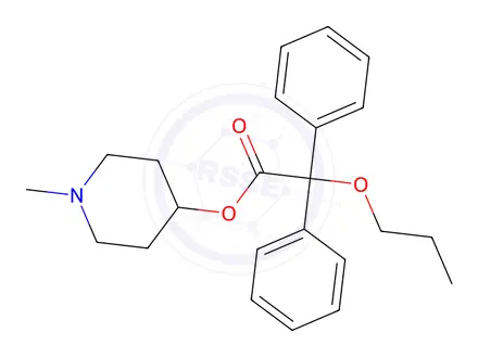 Chemical structure of Propiverine