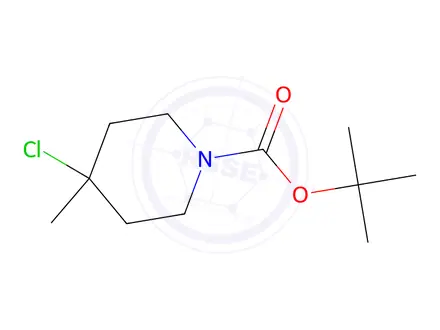 Chemical structure of Tert-butyl 4-chloro-4-methylpiperidine-1-carboxylate