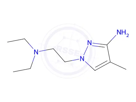 Chemical structure of 1-(2-(Diethylamino)ethyl)-4-methyl-1h-pyrazol-3-amine
