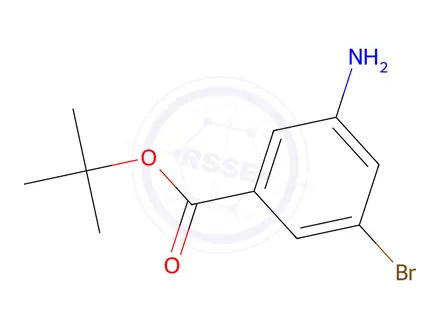 Chemical structure of tert-Butyl 3-amino-5-bromobenzoate