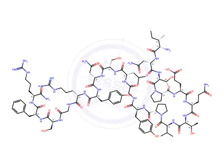Chemical structure of Big Endothelin-3 (22-41) amide (human) trifluoroacetate salt H-Ile-Asn-Thr-Pro-Glu-Gln-Thr-Val-Pro-Tyr-Gly-Leu-Ser-Asn-Tyr-Arg-Gly-Ser-Phe-Arg-NH2 trifluoroacetate salt