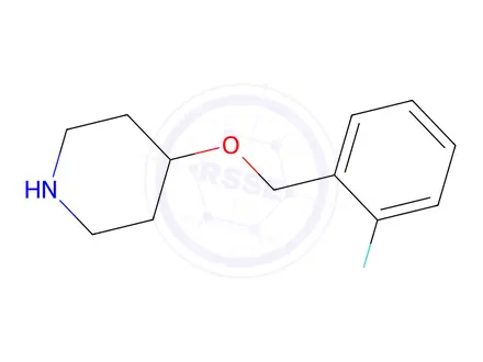 Chemical structure of 4-((2-Fluorobenzyl)oxy)piperidine Hydrochloride