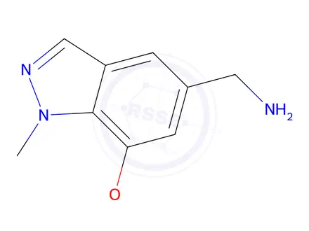 Chemical structure of (7-Methoxy-1-methyl-1H-indazol-5-yl)methanamine