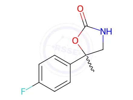 Chemical structure of 5-(4-fluorophenyl)-5-methyl-1,3-oxazolidin-2-one