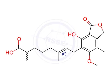 Chemical structure of Homomycophenolic Acid