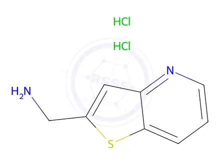 Chemical structure of Thieno[3,2-b]pyridin-2-ylmethanamine dihydrochloride