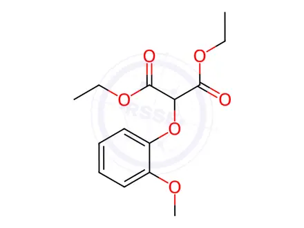 Chemical structure of Diethyl 2-(2-Methoxyphenoxy)Malonate