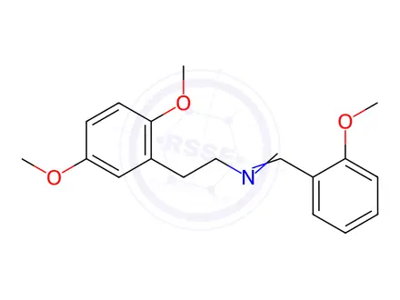 Chemical structure of 2C-H-NBOMe Imine Analogue