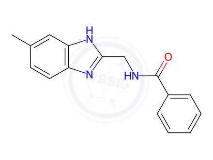 Chemical structure of N-((6-methyl-1H-benzo[d]imidazol-2-yl)methyl)benzamide