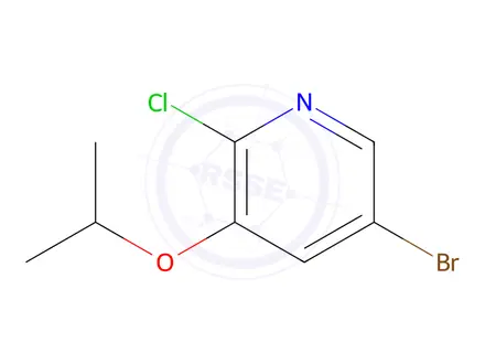 Chemical structure of 5-Bromo-2-chloro-3-isopropoxy-pyridine