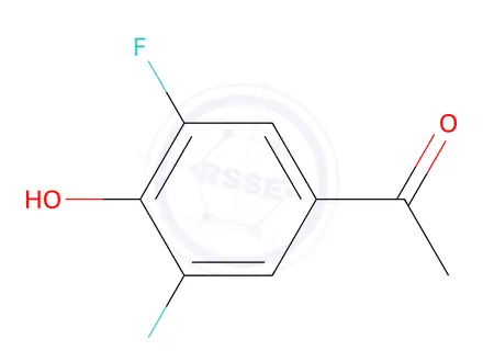Chemical structure of 3',5'-Difluoro-4'-Hydroxyacetophenone