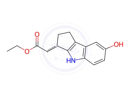 Chemical structure of Ethyl 2-(7-hydroxy-1,2,3,4-tetrahydrocyclopenta[b]indol-3-yl)acetate