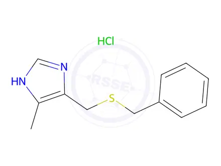 Chemical structure of 4-((Benzylthio)methyl)-5-methyl-1H-imidazole hydrochloride