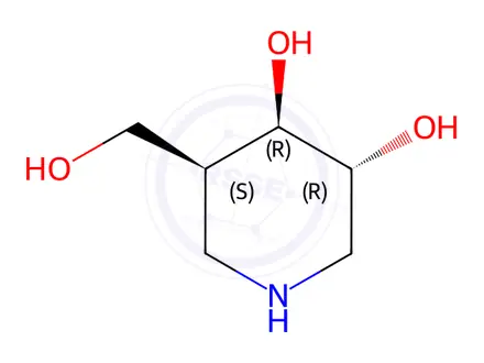 Chemical structure of 5-epi-Isofagomine