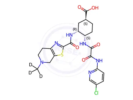 Chemical structure of Edoxaban Tosilate Impurity 10-d3