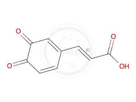 Chemical structure of 4-(2-Carboxyvinyl)-1,2-benzoquinone