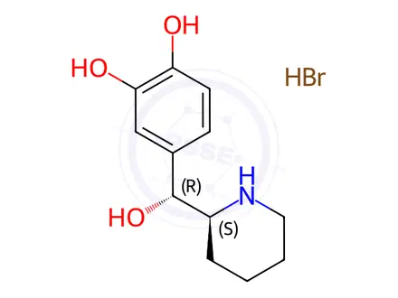 Chemical structure of Rimiterol Hydrobromide