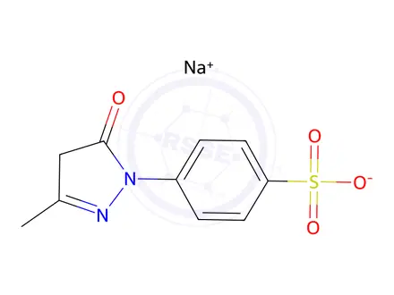 Chemical structure of Sodium 4-(3-methyl-5-oxo-2,5-dihydro-1H-pyrazol-1-yl)benzenesulfonate