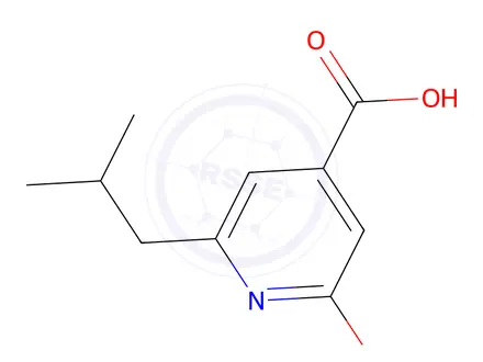 Chemical structure of 2-hydroxy-6-(2-methylpropyl)pyridine-4-carboxylic Acid
