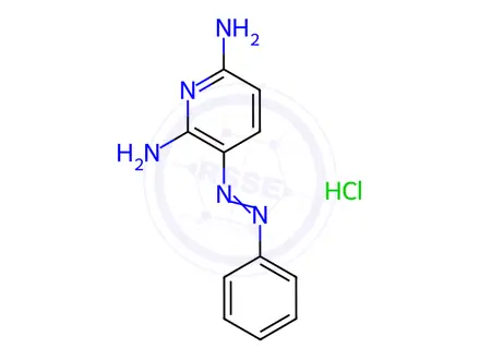 Chemical structure of Phenazopyridine hydrochloride