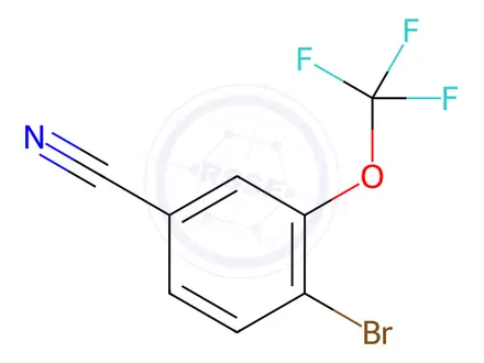 Chemical structure of 4-Bromo-3-(trifluoromethoxy)benzonitrile