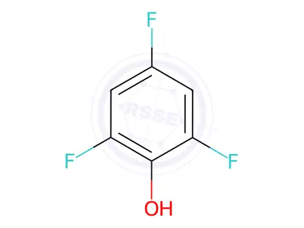 Chemical structure of 2,4,6-Trifluorophenol