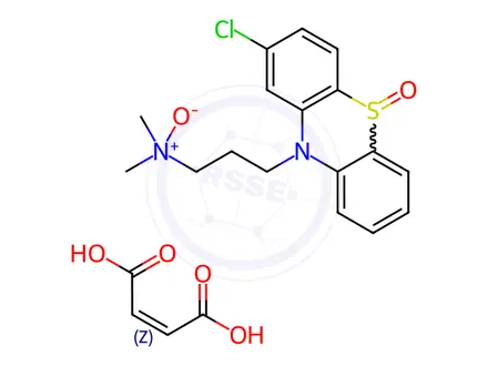 Chemical structure of Chlorpromazine Sulfoxide N-Oxide (Maleate Salt)