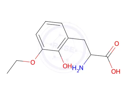 Chemical structure of 2-Amino-3-(3-ethoxy-2-hydroxyphenyl)propanoic acid