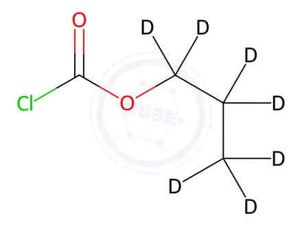 Chemical structure of Propyl Chloroformate-d7
