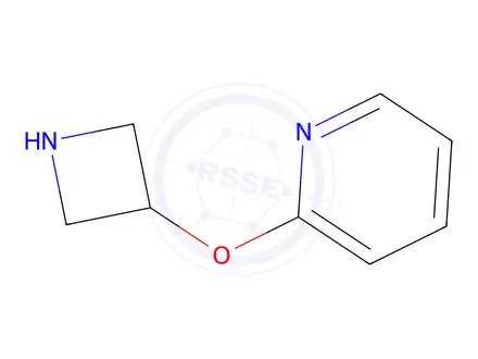 Chemical structure of 2-(3-azetidinyloxy)-pyridine 2hcl