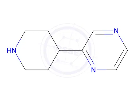 Chemical structure of 2-(piperidin-4-yl)pyrazine