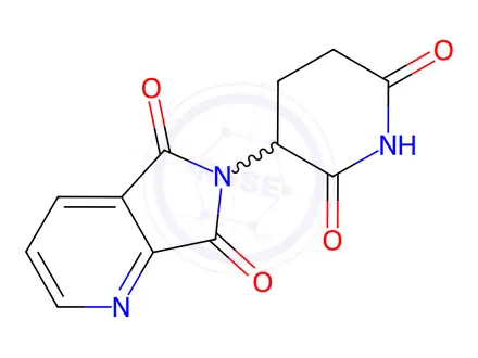 Chemical structure of 6-(2,6-Dioxopiperidin-3-yl)-5H-pyrrolo[3,4-b]pyridine-5,7(6H)-dione