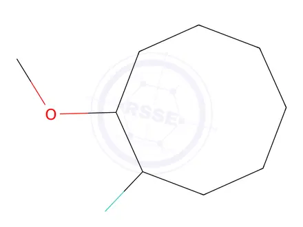 Chemical structure of Cyclooctane, 1-fluoro-2-methoxy-(9CI)