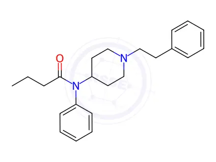 Chemical structure of Butyrfentanyl