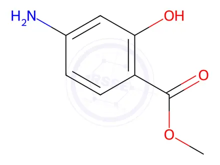 Chemical structure of methyl 4-amino-2-hydroxybenzoate