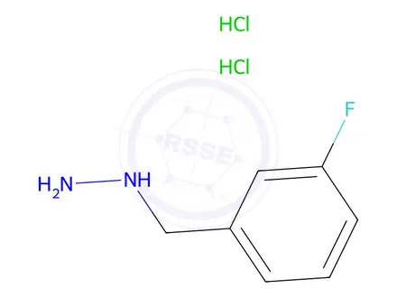 Chemical structure of (3-Fluorobenzyl)hydrazine Dihydrochloride