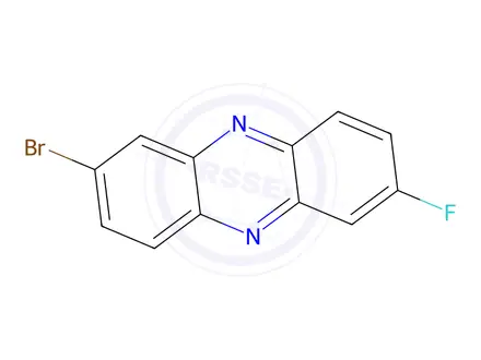 Chemical structure of 2-Bromo-7-fluorophenazine