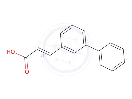 Chemical structure of 3-(1,1'-biphenyl-3-yl)acrylic acid