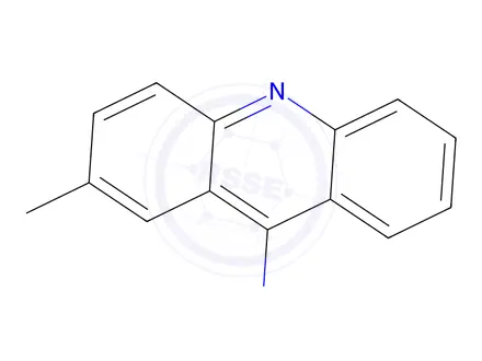 Chemical structure of 9-Acridinamine, 2-methyl-