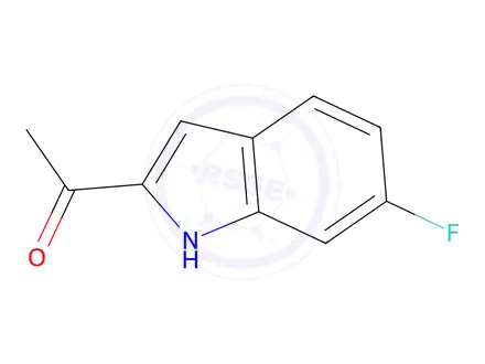 Chemical structure of 1-(6-Fluoro-1H-indol-2-yl)ethanone