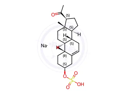 Chemical structure of Pregnenolone-3-sulfate Sodium
